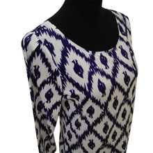 Women Casual Dress Bohemian Diamond Quilted Print Three Quarter Sleeve Bodycon Beach Mini Dress Plus Size IMY66