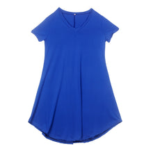 Women Dress Casual Irregular Loose A Line Short Sleeve Party Cocktail Mini Dress vestidos femininos IMY66