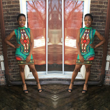 Women Dress African Print Sleeveless Package Hip Tank Tops Dress Casual Print Dress Vestidos femininos IMY66