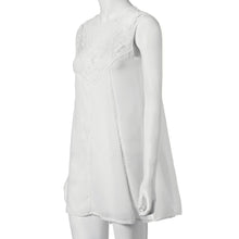 Women Dress Ladies Lace Chiffon Dresses Boho Casual Sleeveless Beach Cocktail Party Mini Dress vestidos White IMY66