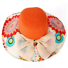 Women Foldable Wide Large Brim Floppy Beach Hat Sun Straw Hat IMY66