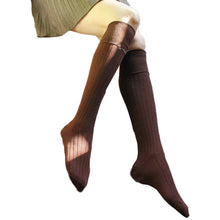 Women Cotton Thigh High Stockings Solid Warmer Soft Over Knee stockings female Sexy Stockings For Girl IMY66