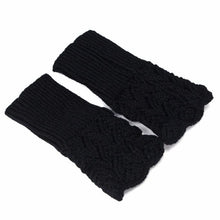Women's Knitted Gloves Warm Brief Paragraph Knitted Half Fingerless Gloves guantes mujer gants femme IMY66