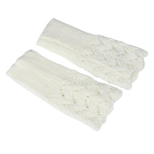Women's Knitted Gloves Warm Brief Paragraph Knitted Half Fingerless Gloves guantes mujer gants femme IMY66