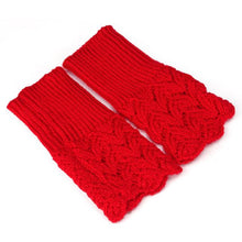 Women's Knitted Gloves Warm Brief Paragraph Knitted Half Fingerless Gloves guantes mujer gants femme IMY66