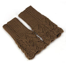Women's Knitted Gloves Warm Brief Paragraph Knitted Half Fingerless Gloves guantes mujer gants femme IMY66