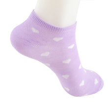 Candy Color Women Casual Cotton Cute Love Heart Ankle Crew s Socks For Women IMY66
