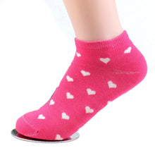 Candy Color Women Casual Cotton Cute Love Heart Ankle Crew s Socks For Women IMY66