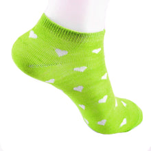 Candy Color Women Casual Cotton Cute Love Heart Ankle Crew s Socks For Women IMY66