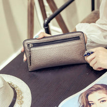 carteras mujer Women Ultrathin Zipper Long Purse Wallet Small Fresh Wallet Mobile Phone Bag portefeuille femme IMY66