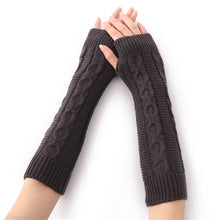hommes designer 6 Colors Hemp Flowers Fingerless Gloves Knitted Long Gloves Guanti invernali Women Glove IMY66