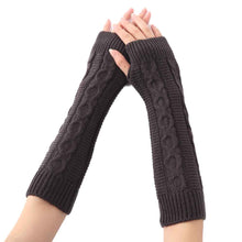 hommes designer 6 Colors Hemp Flowers Fingerless Gloves Knitted Long Gloves Guanti invernali Women Glove IMY66