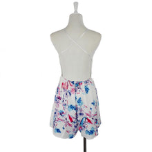 macacao Shorts Female Women Jumpsuit Sexy Floral Cross Backless Strap V Neck Rompers Overalls For Women macacao feminino IMY66