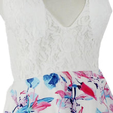 macacao Shorts Female Women Jumpsuit Sexy Floral Cross Backless Strap V Neck Rompers Overalls For Women macacao feminino IMY66