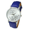 montre femme Women Casual Dress Watches "Who Cares" Printed PU Leather Band Quartz WristWatch relogio feminino Hour IMY66