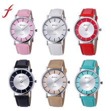 montre femme bayan kol saati Luxury Women Casual Dress Watches PU Leather Quartz Wrist Watch Relogio feminino IMY66