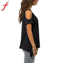 plus size Sexy Women Casual V-Neck Off Shoulder Short Sleeve Solid Stretch Long T-Shirt Tops IMY66