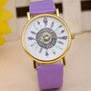 relogio feminino Women Watches Flower Floral Printed Reloj PU Leather Band Quartz Watches Retro Ladies Wristwatch Clocks IMY66