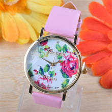 relogio feminino montre femme GENEVA Rose Flower Watches Women Dress Watch Lady Casual Reloj Quartz Watches IMY66