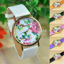 relogio feminino montre femme GENEVA Rose Flower Watches Women Dress Watch Lady Casual Reloj Quartz Watches IMY66