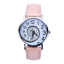 relogio feminino montre femme Women Casual Watches Ladies Swirl Pattern PU Leather Quartz Wrist Watch For Women Reloj IMY66