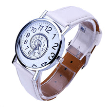 relogio feminino montre femme Women Casual Watches Ladies Swirl Pattern PU Leather Quartz Wrist Watch For Women Reloj IMY66