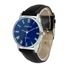 relogio masculino Geneva Men Watch Dress Watch Blue Ray Glass Quartz Analog Wrist Watch Watches erkek kol saati IMY66