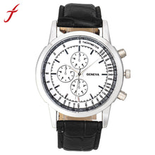 relogio masculino Luxury Men Watches Business PU Leather Three Eyes Band Quartz Wristwatch For Men Clock Hour IMY66