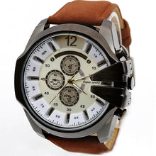 relogio masculino Men's Watch Luxury Top Men Watch s Stainless Steel Case Quartz Dial PU Leather Wrist Watch IMY66