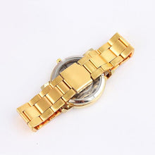 relogio masculino luxury Dress watches men Steel Strip Mechanical Gear Gold Business clock men horloges mannen IMY66