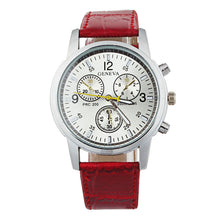 relogio masculino relogio feminino Geneva Unisex Dress Watch Women Men PU Leather Band Dial Quartz Wrist Watches IMY66