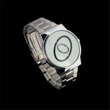 relojes hombre Men's Watch Sliver Stainless Steel Band Quartz Men Wrist Watches relogio masculino IMY66