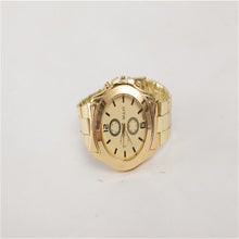 relojes hombre Luxury Men Watch Stainless Steel Wrist Gold Bracelet Quartz Big Dial Watch relogio masculino IMY66