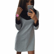 vestidos femininos Dresses For Women Casual Dress Long Sleeve Turtleneck Wrap Patchwork Sexy Bodycon Bandage Dress IMY66