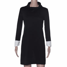 vestidos femininos Dresses For Women Casual Dress Long Sleeve Turtleneck Wrap Patchwork Sexy Bodycon Bandage Dress IMY66