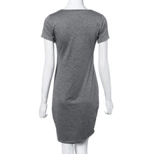 vestidos femininos One Piece Dress Women Casual Letter Printed s T-Shirt Dress Short Sleeve Party Dress IMY66