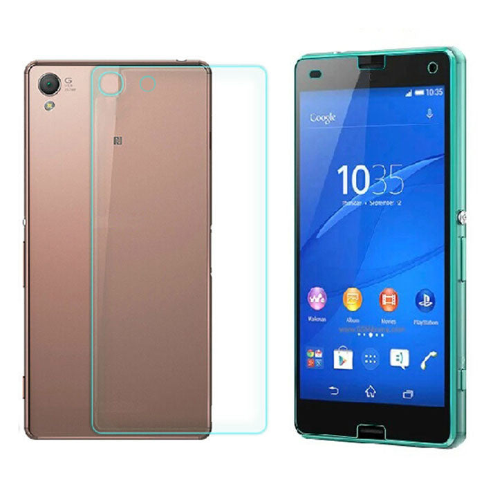 For Sony Xperia Z3 Compact Front+Back Tempered Glass Film Screen Protector IMY66