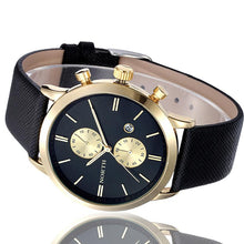 Men Casual Waterproof Date Watch Leather Military Japan Business Watch Accurate Time Dress Watches IMY66