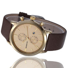 Men Casual Waterproof Date Watch Leather Military Japan Business Watch Accurate Time Dress Watches IMY66