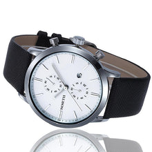 Men Casual Waterproof Date Watch Leather Military Japan Business Watch Accurate Time Dress Watches IMY66