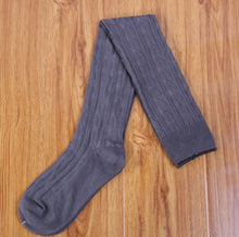 5 Colors Cotton Blends Women Girls Knit Over Knee Thigh Spiral Pattern Weave High Socks IMY66