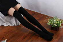 5 Colors Cotton Blends Women Girls Knit Over Knee Thigh Spiral Pattern Weave High Socks IMY66
