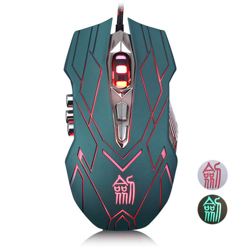 10D 4000DPI Optical LED USB Wired Gaming Mouse For DotA FPS Laptop PC IMY66