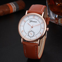 Geneva Business Mens Dress Watches Retro Casual PU Leather Band Alloy Quartz Wrist Watch relogios masculino montre homme IMY66