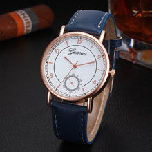 Geneva Business Mens Dress Watches Retro Casual PU Leather Band Alloy Quartz Wrist Watch relogios masculino montre homme IMY66