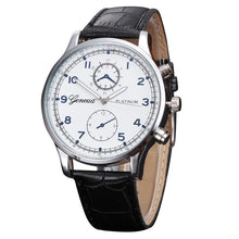 Geneva Luxury Mens Dress Watch Retro PU Leather Band Alloy Quartz Wrist Watches relogios masculino Montre Homme IMY66