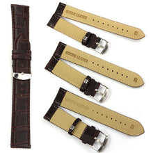 18mm 20mm 22mm Genuine Leather Strap Steel Buckle Wrist Watch Band Black Brown Sweatband IMY66