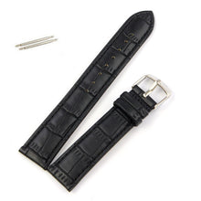 18mm 20mm 22mm Genuine Leather Strap Steel Buckle Wrist Watch Band Black Brown Sweatband IMY66