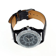 Korean Style Crystal Dial Lady Leather Wrist Watch Womens Analog Bracelet Quartz Wristwatch Accurate Rhinestone Dress Watches IMY66