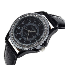 Korean Style Crystal Dial Lady Leather Wrist Watch Womens Analog Bracelet Quartz Wristwatch Accurate Rhinestone Dress Watches IMY66